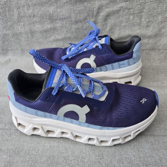On Cloud CloudMonster Acai Lavender Blue Cloudtec Road Running Shoe Women Sz 10 - Picture 1 of 8